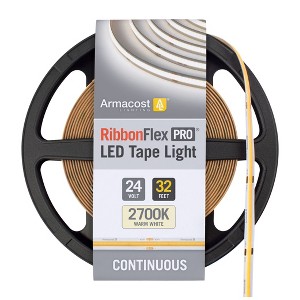 Armacost Lighting RibbonFlex Pro 24V White COB LED Strip Light Tape Cabinet Lights - 1 of 4