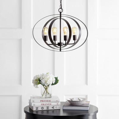 Contemporary Killian Globe Pendant in Classic Iron Finish