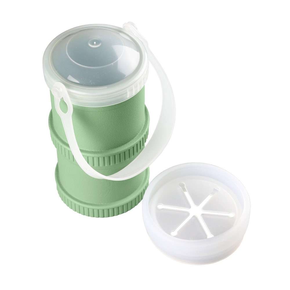 Photos - Baby Bottle / Sippy Cup Re-Play 2pk Snack Stack with Trap and Travel Lid - Sage