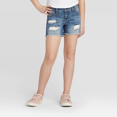 destructed jean shorts