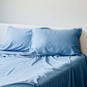 BedVoyage Standard 300 Thread Count Luxury Pillowcase Set Ocean - 1 of 4