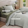 BAGOKIE 7 Pieces Bed in a Bag with Revesible Comforter, Sheets, Pillowcases & Shams, - 3 of 4