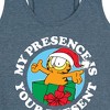 Women's - Garfield - My Presence Is Your Present Graphic Racerback Tank - 2 of 4