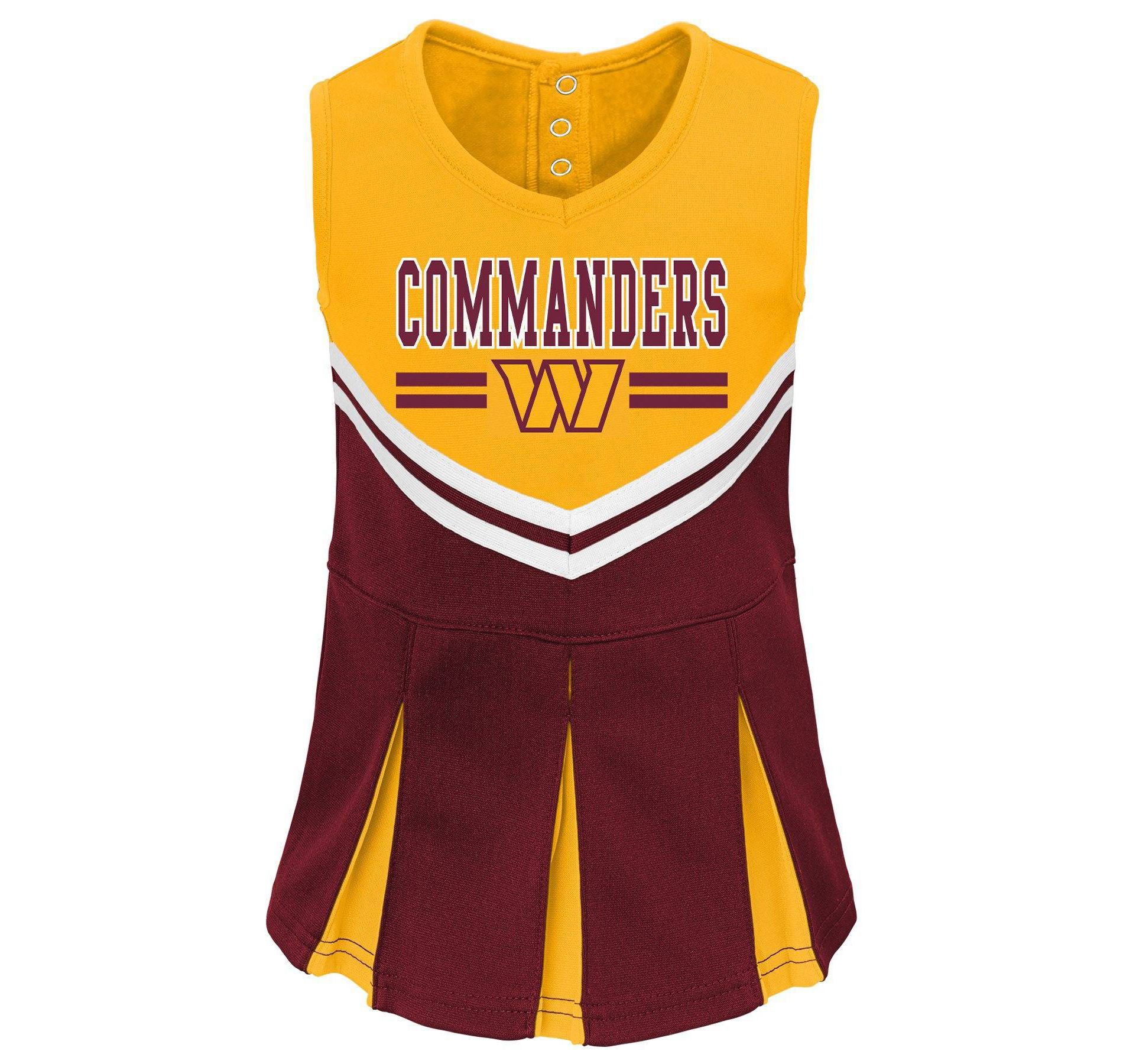 NFL Washington Commanders Toddler Girls' Cheer Set - 4T
