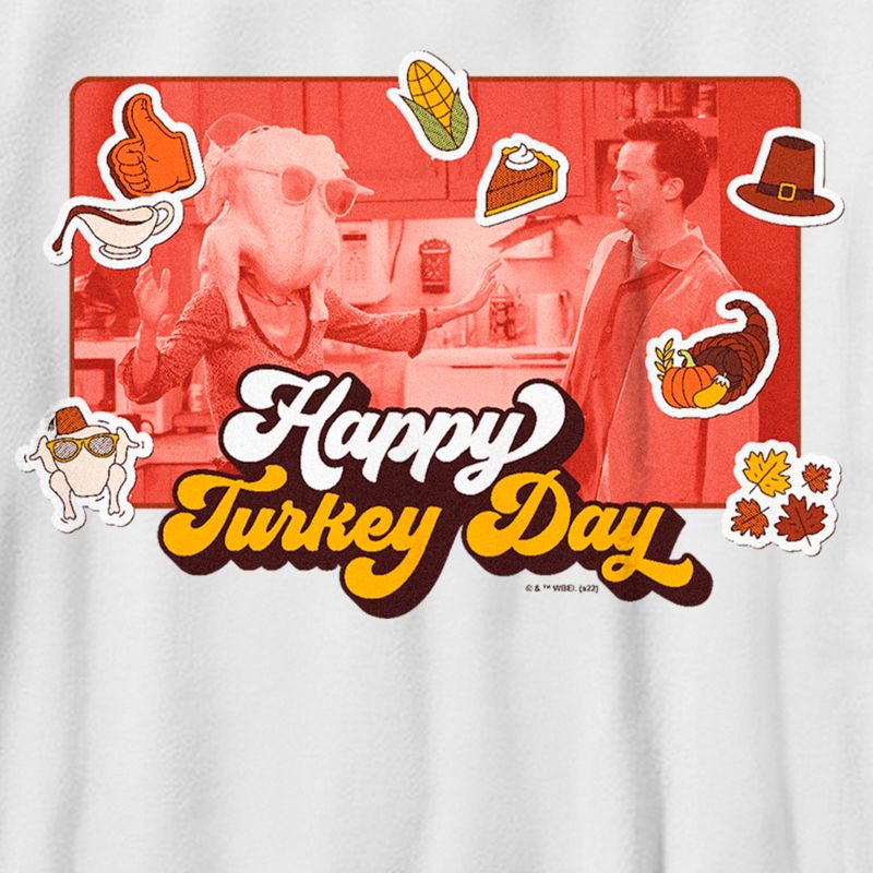 Boy's Friends Happy Turkey Day Scene T-Shirt, 2 of 5