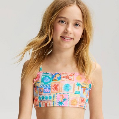 Cat & Jack Girls' Beach Printed Bikini Set - Cat & Jack™ Multi M — фото 3