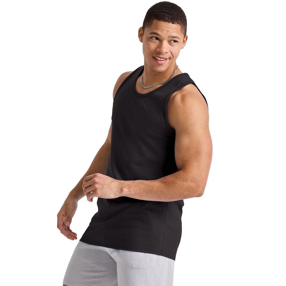 Hanes Essentials Men's Cotton Tank Top, 3-Pack - thumbnail 7