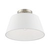 Livex Lighting Belclaire 1 - Light Flush Mount in  Brushed Nickel - 4 of 4