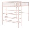Whisen Morden Design Metal Loft Bed with 4-Tier Shelves and Storage - 3 of 4