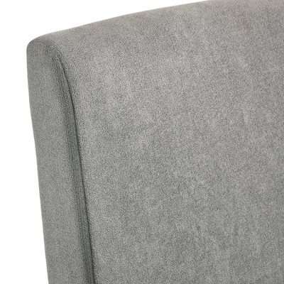 Gray Upholstered Wood Dining Side Chair Set