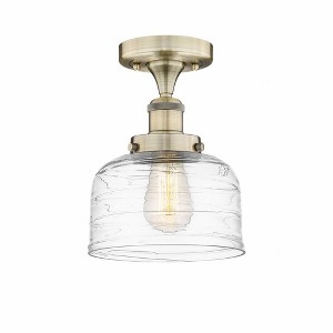Bell - 1 Light Semi-Flush Mount In Industrial Style-8.25 Inches Tall and 6.5 Inches Wide - 1 of 1