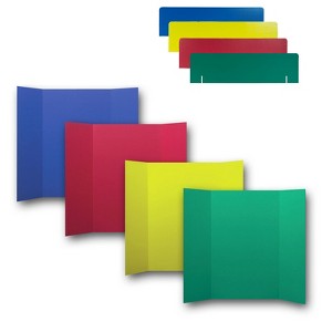 Flipside Products Corrugated Project Boards & Headers Set, 36" x 48", Assorted Colors, 24 Sets - 1 of 3