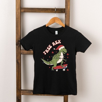 The Juniper Shop Tree Rex Skateboard Toddler Short Sleeve Tee