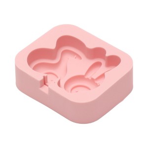 Unique Bargains Ice Pop Mould Little Rabbit Duck Shape Comes with Stick Hand Washable Plastic Pink 4.06"x3.46"x1.14" 1 Pc - 1 of 4