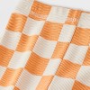 Baby 2pc Teddy Bear Halloween Pumpkin Pullover & Checkered Bottom Set - Orange - 4 of 4