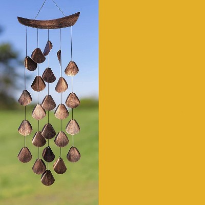 Rustic Charcoal Iron Harmonic Wind Chimes for Outdoor Decor