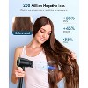 Hair Dryer with 160,000 RPM Brushless Motor, 200M Negative Ions, Low Noise, Includes Diffuser & Concentrator - Ideal for Home & Travel - 4 of 4