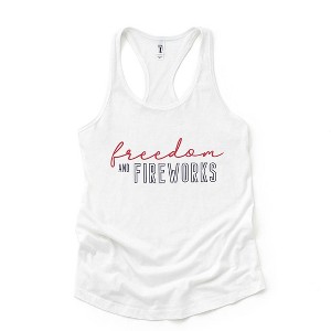Simply Sage Market Women's Freedom and Fireworks Racerback Tank - 1 of 4