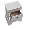 Passion Furniture Veron Pearl White 2-Drawer 21 in. W NIghtstand - 3 of 4