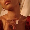 14K Gold Plated Initial Necklace - Layered Name Choker for Women, Trendy Dainty Jewelry Gift - 2 of 4