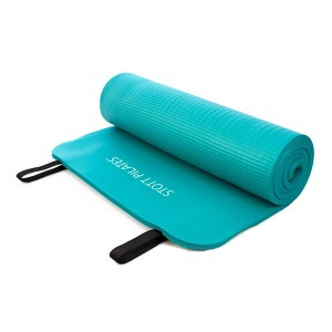 Pilates Express Yoga Mat - Teal (10mm) - 1 of 3