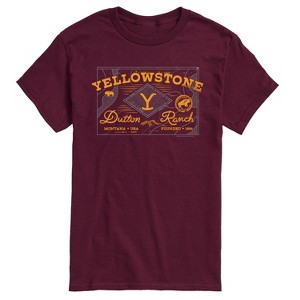 Men's - Yellowstone - Dutton Ranch Badge Short Sleeve Graphic T-Shirt - 1 of 4