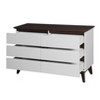 Homy Casa 6-Drawer Dresser with Wide Storage Drawers for Bedroom, Living Room or Entryway, White - 4 of 4
