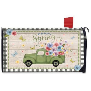 Briarwood Lane Happy Spring Pickup Truck Floral Large Mailbox Cov - 1 of 3