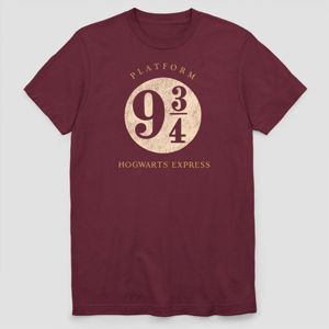 Download Men S Harry Potter Hogwarts Express Short Sleeve Graphic Crewneck T Shirt Maroon Target