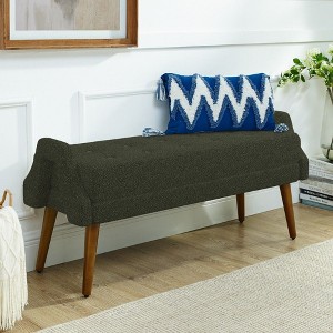 NicBex Bench with Soft Cushion,Modern Bench with Rubber Wooden Legs for Living Room,Entryway - 1 of 4