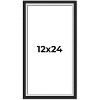 PosterPalooza | Panoramic Flat Silver Picture Frame - UV Acrylic, Foam Board Backing, Hanging Hardware - 2 of 4