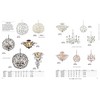 Elk Home Circeo 5 - Light Chandelier in  Antique White - 4 of 4