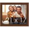 PosterPalooza | Simple Brown Picture Frame - UV Acrylic, Backing Board, Hanging Hardware Included - 2 of 4