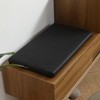 Vynxaria ANTIQUE HALLWAY BENCH CABINET IN OAK COLOR - 3 of 4