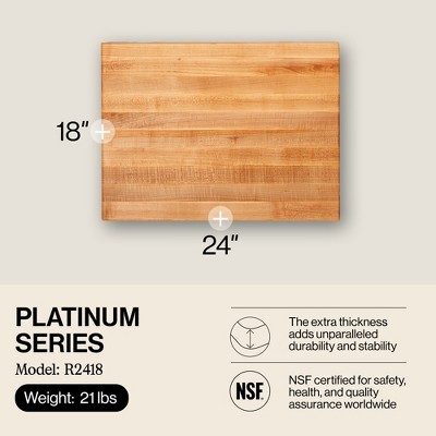 John Boos Platinum Series Reversible Wood Cutting Board - Thumbnail 5