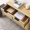 NicBex 3-Drawer Dresser for Bedroom,Modern Dressers with Rattan Drawers,Farmhouse Wooden Storage Chest of Drawers for Living Room,Hallway,Entrance - 3 of 4