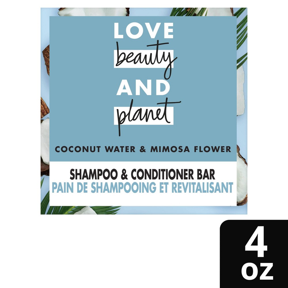 Photos - Hair Product Love Beauty and Planet Coconut Water Shampoo + Conditioner Bar - 4 oz
