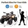 2 Seater Electric Children's Terrain Vehicle, 12V Remote Control Riding Toy Car, Battery Operated Vehicle w/Music, Remote Control, LED Lights - 2 of 4