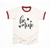 Simply Sage Market Women's Be Mine Cursive Short Sleeve Ringer Tee - 2 of 3