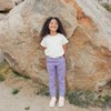 Kids' Organic Reinforced Tapered-Leg Pants Lilac Linen - Jackalo - 3 of 4