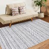 Modern Washable Rug - Non-Slip Kitchen & Bathroom Mat for Laundry, Nursery, Office, Living & Dining Room - Contemporary Carpet - 2 of 4