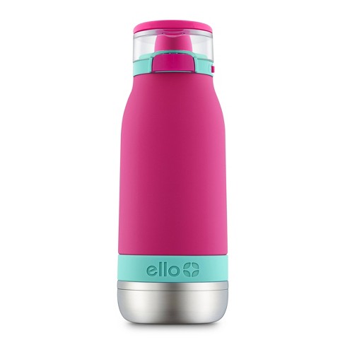 Ello 14oz Stainless Steel Emma Kids' Water Bottle Light Pink