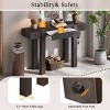 47" Rustic Console Table with Drawer and Charging Station, Narrow Entryway Desk with USB and Type C Ports for Hallway or Living Room-3irtyhousy - 3 of 4