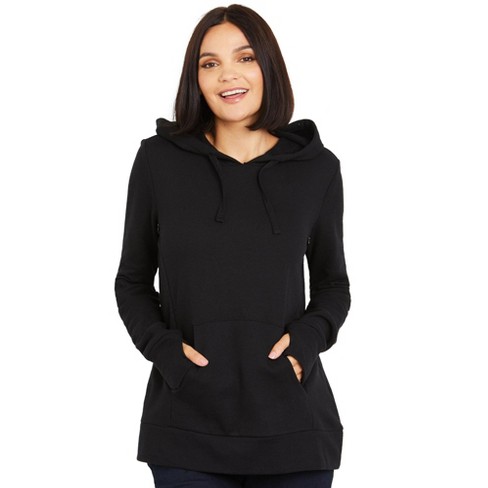 Zeta Ville Womens Maternity Nursing Hood Sweatshirt Activewear Zippers 324c 