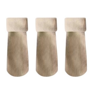 Anna-Kaci 3-Pair Soft Ribbed Crew Socks Set with Stretch Comfort Fabric, Breathable Knit Design and Everyday Cozy Wear Giftable Pack - 1 of 3