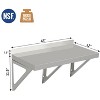 Stainless Steel Wall Shelf NSF Commercial Wall-Mounted Shelving Appliance Equipment Metal Shelving For Kitchen Restaurant Garage Laundry Utility Room - 3 of 4