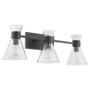 Quorum Lighting Beldar 3 - Light Vanity in  Matte Black - 1 of 1