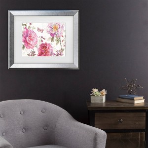 Trademark Fine Art Lisa Audit Obviously Pink 18 Matted Framed Art Frame - 1 of 4