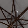 Cannes 11Ft Wooden Pulley Market Umbrella  - PAT8109 - Safavieh - 3 of 4
