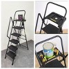 ORRD 5-Step Foldable Steel Ladder with Tool Tray, Non-Slip Pedals & Handrails - Lightweight Portable Step Stool for Home & Work - 4 of 4